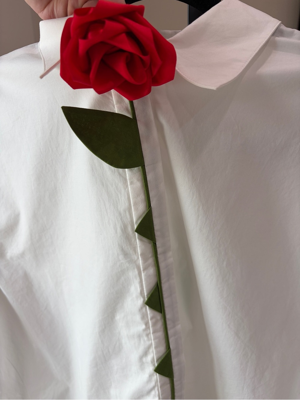 Farm Rio: OFF WHITE ROSY SHIRT - Picture 10 of 11